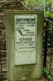 Шаргородский Александр Лазаревич, Москва, Востряковское кладбище